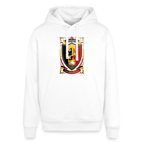 Belgium Lion Crest T-Shirt, Belgian Flag Gift - Stanley/Stella Sounder Side Pocket Hoodie