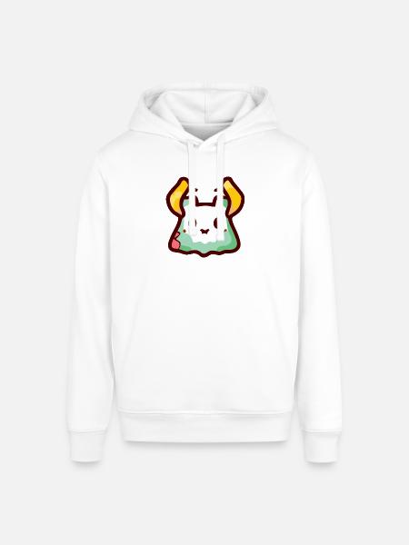Cute Little Blob Monster - Stanley/Stella Sounder Side Pocket Hoodie - white