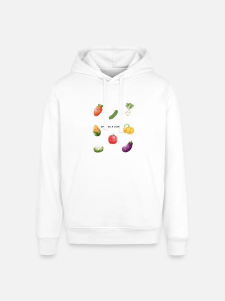 Vegetable_Lover - Stanley/Stella Sounder Side Pocket Hoodie - white