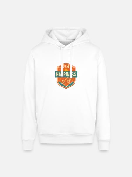 Speak Happiness - Stanley/Stella Sounder Side Pocket Hoodie - white
