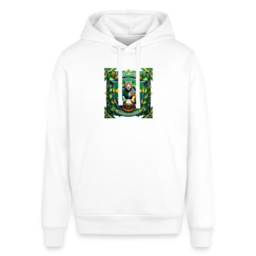 Brazil Jaguar Glory T-Shirt, Flag Pride Badge Gift - Stanley/Stella Sounder Side Pocket Hoodie