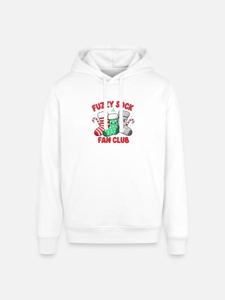Fuzzy Sock Fan Club - Stanley/Stella Sounder Side Pocket Hoodie - white