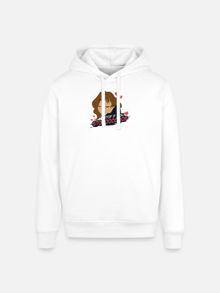 Stop It Ron - Stanley/Stella Sounder Side Pocket Hoodie - white