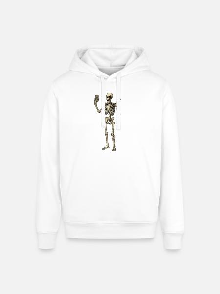 selfie - Stanley/Stella Sounder Side Pocket Hoodie - white