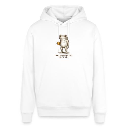 Weird Stuff Frog Coffee Humor - Stanley/Stella Sounder Side Pocket Hoodie
