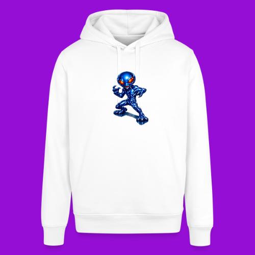 Angry Blue Alien - Stanley/Stella Sounder Side Pocket Hoodie