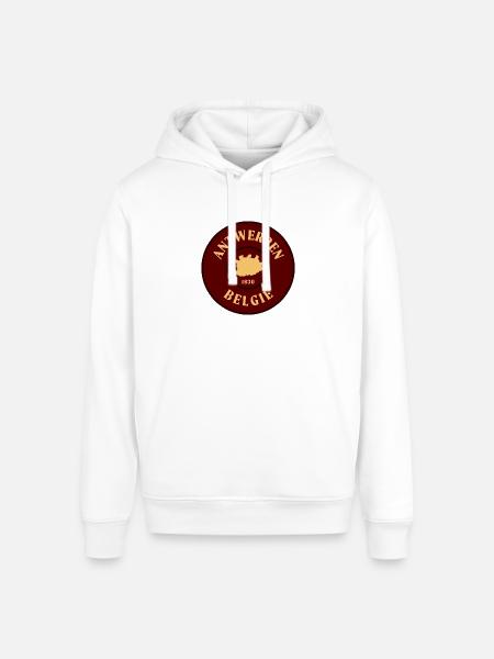 Antwerp Crest 1830 Emblem - Stanley/Stella Sounder Side Pocket Hoodie - white