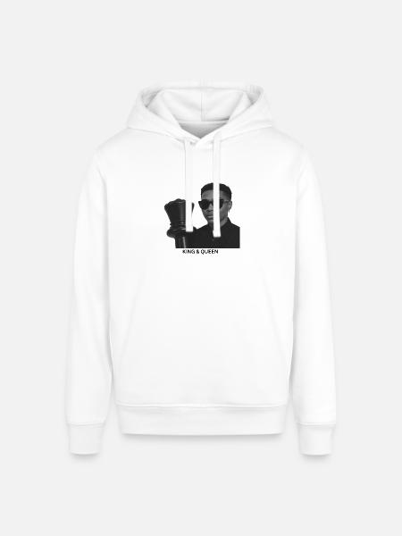 King and Queen Chess - Stanley/Stella Sounder Side Pocket Hoodie - white