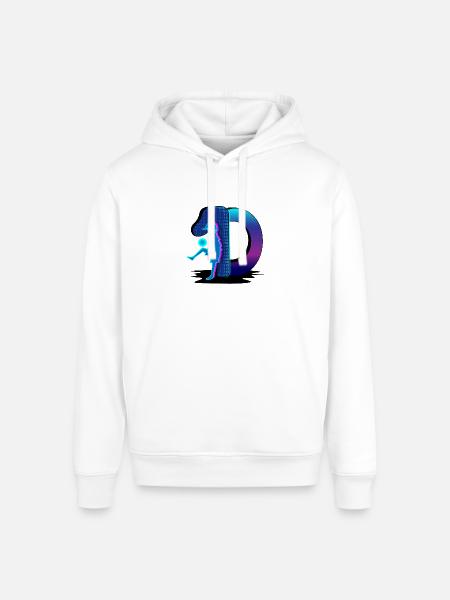 Neon Silhouette in Portal - Stanley/Stella Sounder Side Pocket Hoodie - white