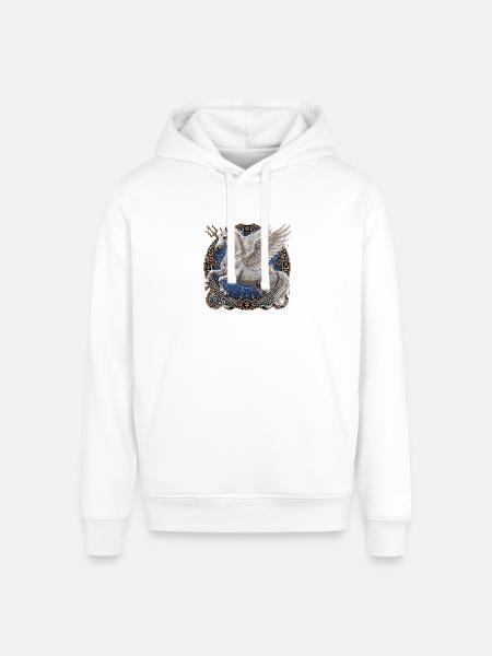 Pegasus Divine Steed - Stanley/Stella Sounder Side Pocket Hoodie - white