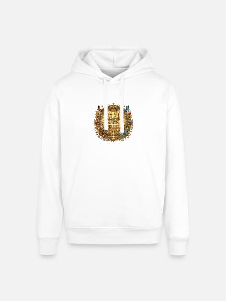 Lead with Confidence Golden Emblem - Stanley/Stella Sounder Side Pocket Hoodie - white