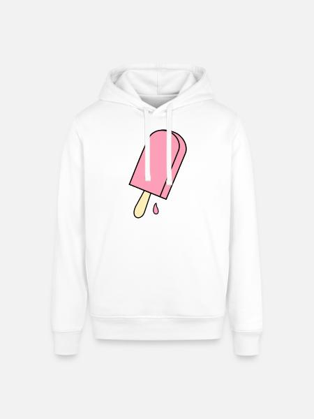 ice cream - Stanley/Stella Sounder Side Pocket Hoodie - white