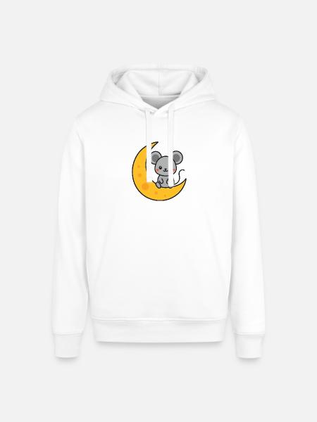 Mouse - Stanley/Stella Sounder Side Pocket Hoodie - white