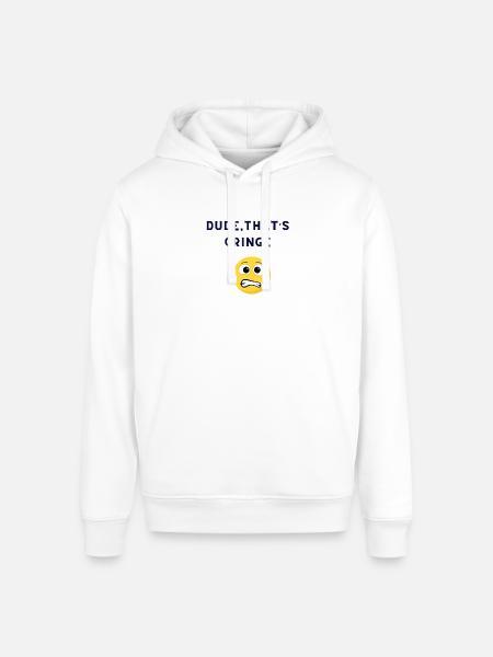 DUDE-THATS_CRINGE - Stanley/Stella Sounder Side Pocket Hoodie - white