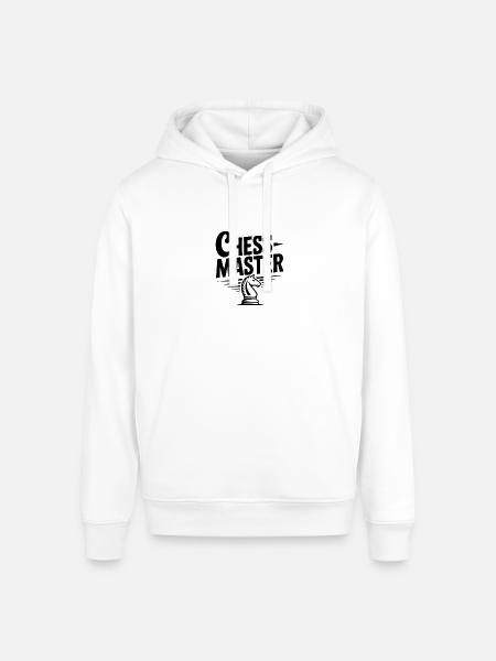 Chess Master Knight - Stanley/Stella Sounder Side Pocket Hoodie - white