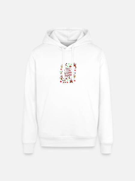 This Is My Christmas Pajama - Stanley/Stella Sounder Side Pocket Hoodie - white