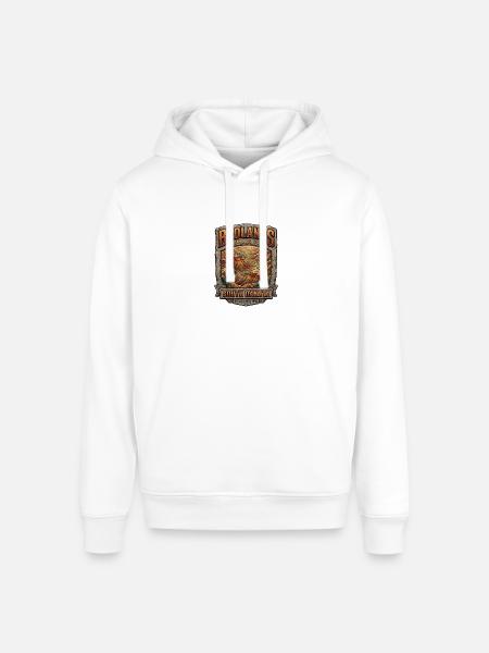 Badlands National Park Tee - Stanley/Stella Sounder Side Pocket Hoodie - white