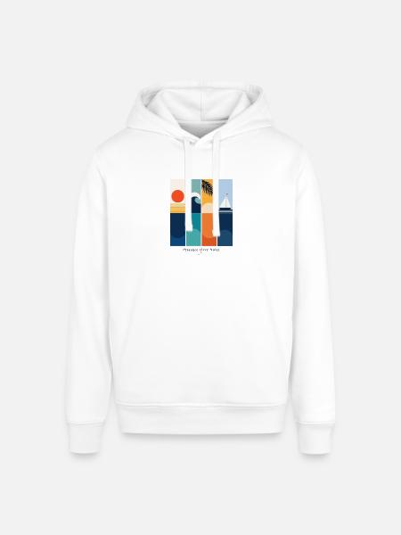 Presence Over Noise - Stanley/Stella Sounder Side Pocket Hoodie - white
