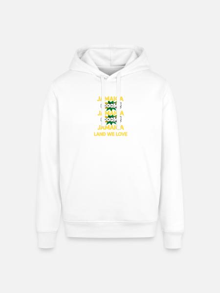 Jamaica Boom v3 - Stanley/Stella Sounder Side Pocket Hoodie - white