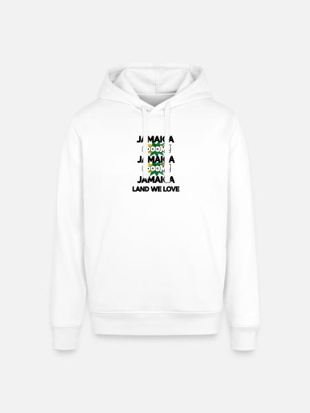 Jamaica Boom v2 - Stanley/Stella Sounder Side Pocket Hoodie - white