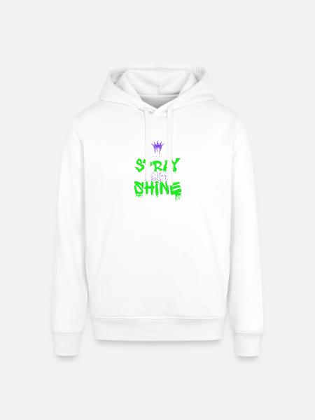 Spray and Shine Graffiti - Stanley/Stella Sounder Side Pocket Hoodie - white