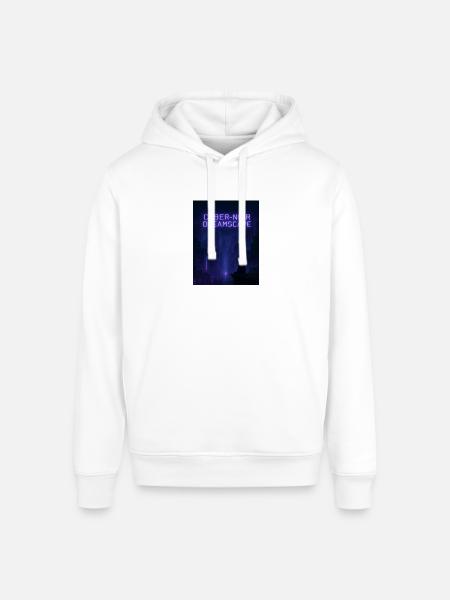 Cyber-Noir Dreamscape Design - Stanley/Stella Sounder Side Pocket Hoodie - white
