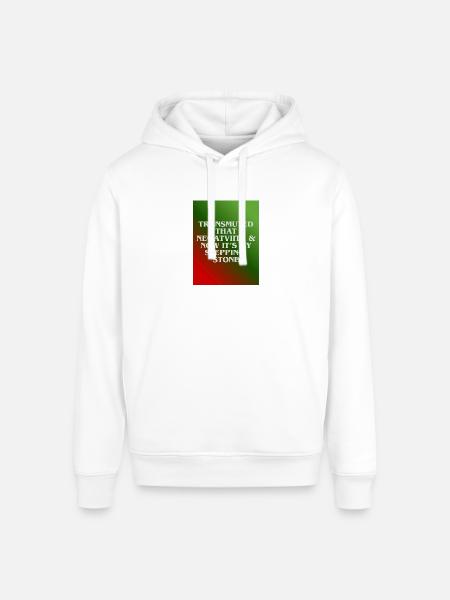 Transmuted Negativity Stepping Stone - Stanley/Stella Sounder Side Pocket Hoodie - white