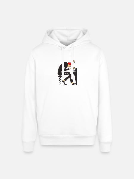 Piano Maestro Dizzy Pose - Stanley/Stella Sounder Side Pocket Hoodie - white