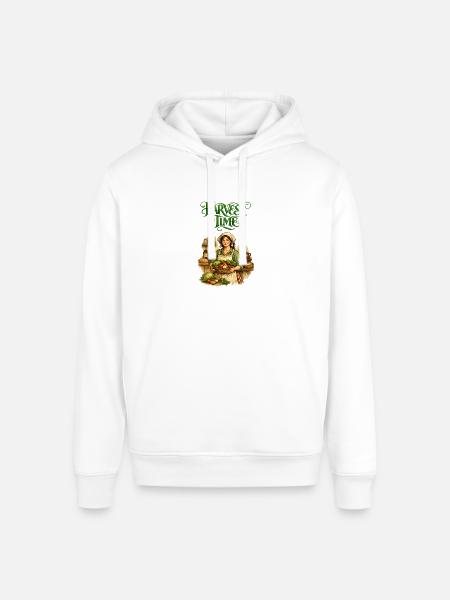 Harvest Time Farmgirl - Stanley/Stella Sounder Side Pocket Hoodie - white