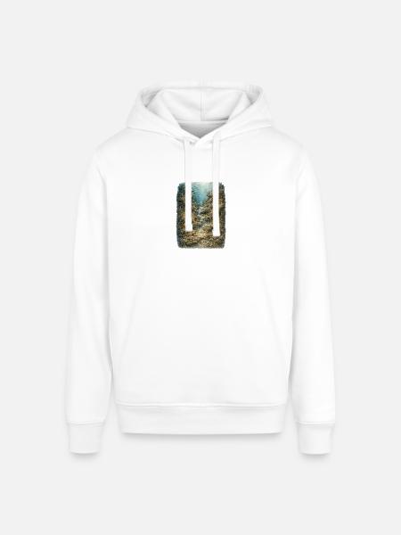 Hidden Ocean Animals - Stanley/Stella Sounder Side Pocket Hoodie - white