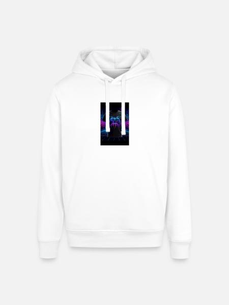 Neon Circuit Controller - Stanley/Stella Sounder Side Pocket Hoodie - white
