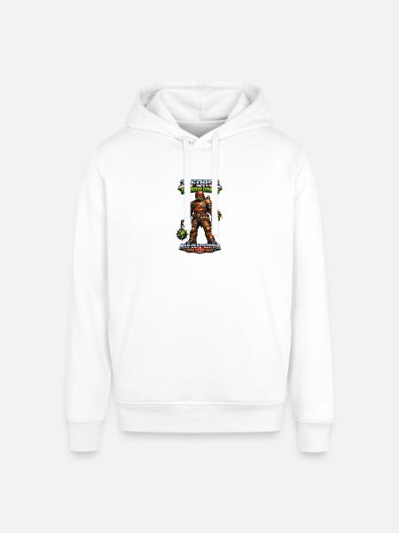Z-FORCE: MAN-DEAD-GORYAN - Stanley/Stella Sounder Side Pocket Hoodie - white