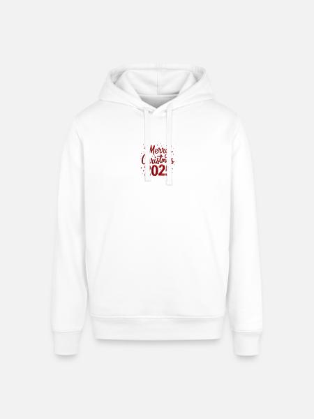 merry christmas - Stanley/Stella Sounder Side Pocket Hoodie - white