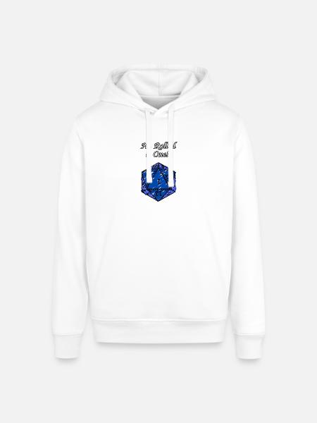 He Rolled a One! - Stanley/Stella Sounder Side Pocket Hoodie - white