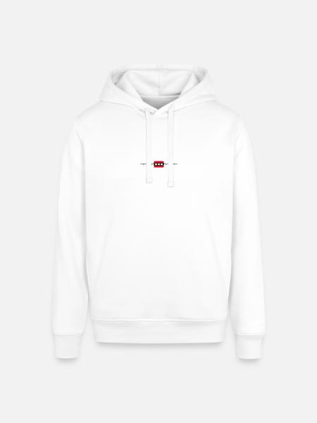 Amsterdam Flag Heartbeat - Stanley/Stella Sounder Side Pocket Hoodie - white