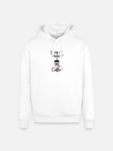 Drug of Choice: Coffee Rx - Stanley/Stella Sounder Side Pocket Hoodie - white