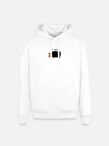 Black Cat Nope - Stanley/Stella Sounder Side Pocket Hoodie - white