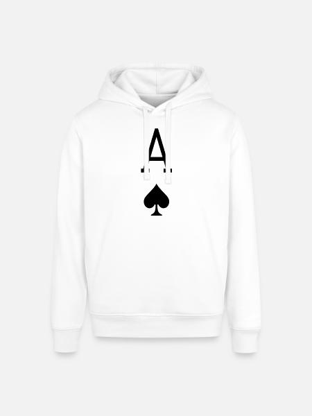 Ace of Spades - Stanley/Stella Sounder Side Pocket Hoodie - white