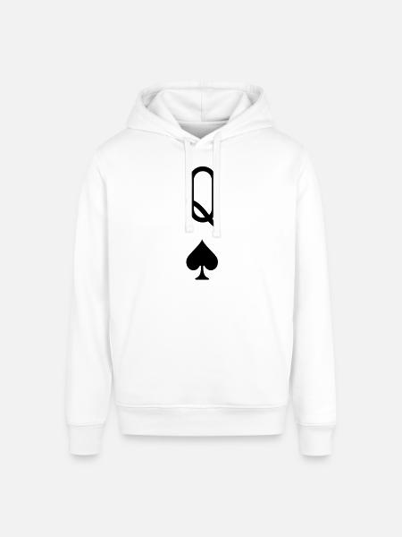 Queen of Spades - Stanley/Stella Sounder Side Pocket Hoodie - white