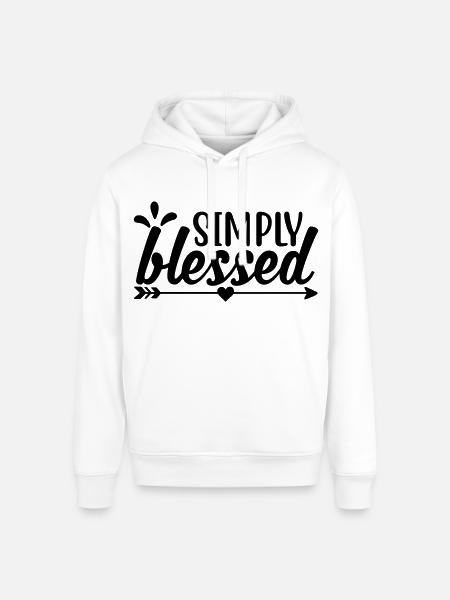 Simply Blessed - Stanley/Stella Sounder Side Pocket Hoodie - white