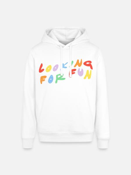 Looking for Fun - Stanley/Stella Sounder Side Pocket Hoodie - white