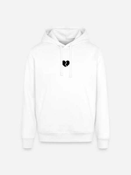 BROKEN HEART - Stanley/Stella Sounder Side Pocket Hoodie - white