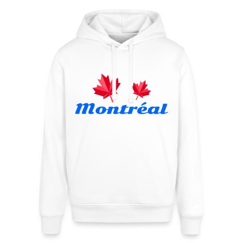 Montréal with two red maple leaves - Stanley/Stella Sounder Side Pocket Hoodie