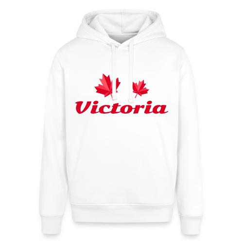 Victoria with two red maple leaves - Stanley/Stella Sounder Side Pocket Hoodie