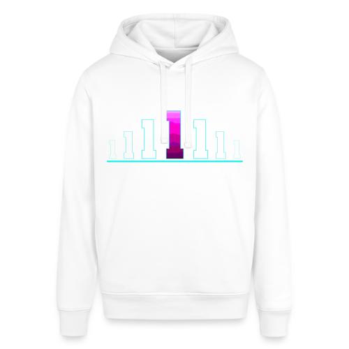 Number 1 in Magenta: Varsity Font - Stanley/Stella Sounder Side Pocket Hoodie