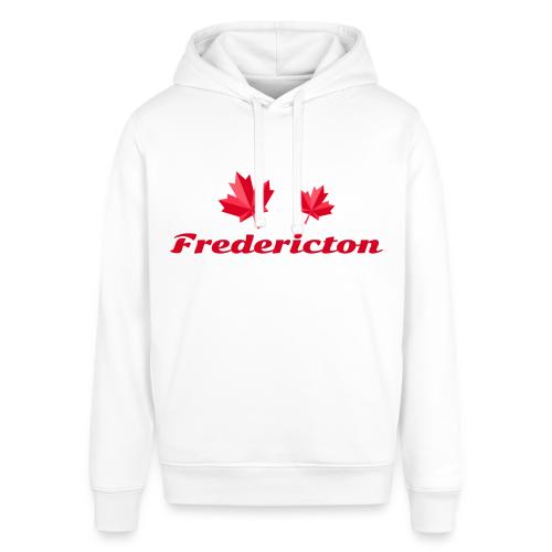 Fredericton with two red maple leaves - Stanley/Stella Sounder Side Pocket Hoodie
