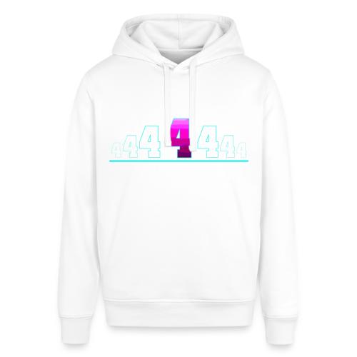Number 4 in Magenta: Varsity Font - Stanley/Stella Sounder Side Pocket Hoodie