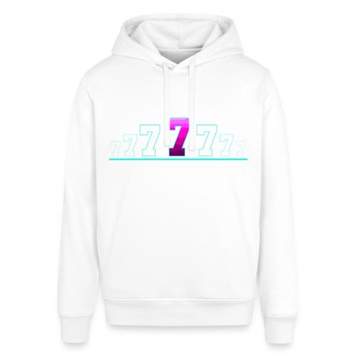 Number 7 in Magenta: Varsity Font - Stanley/Stella Sounder Side Pocket Hoodie