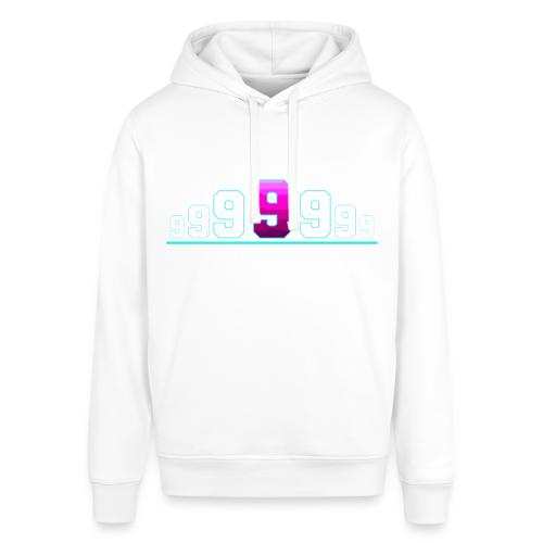 Number 9 in Magenta: Varsity Font - Stanley/Stella Sounder Side Pocket Hoodie