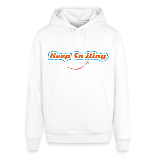 Keep Smiling Positive Vibes Graphic - Stanley/Stella Sounder Side Pocket Hoodie